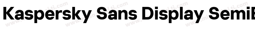 Kaspersky Sans Display SemiBold字体转换